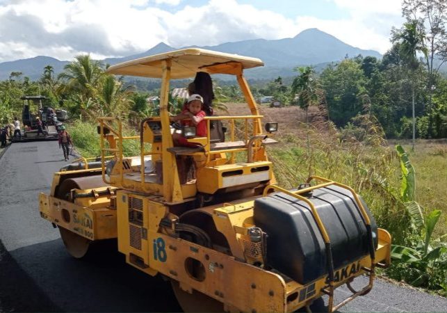 Salah satu titik peningkatan jalan di Kabupaten Lebong Tahun Anggaran (TA) 2024